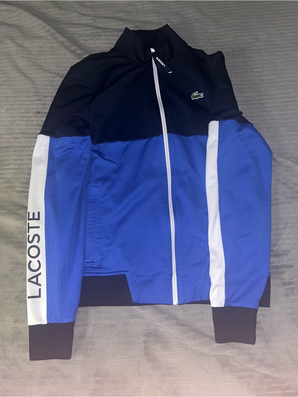 Lacoste Men's Colorblock Resistant Piqué Zip Track Jacket